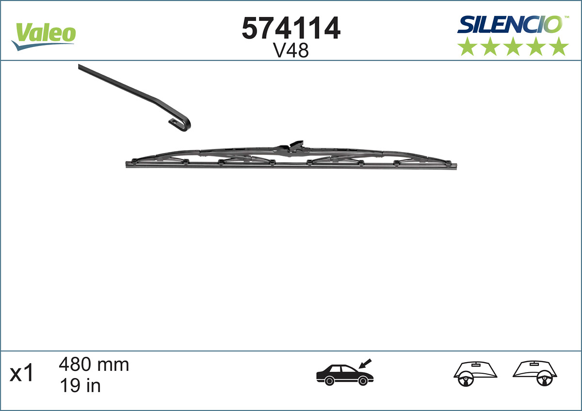 Wiper Blade - 574114 VALEO